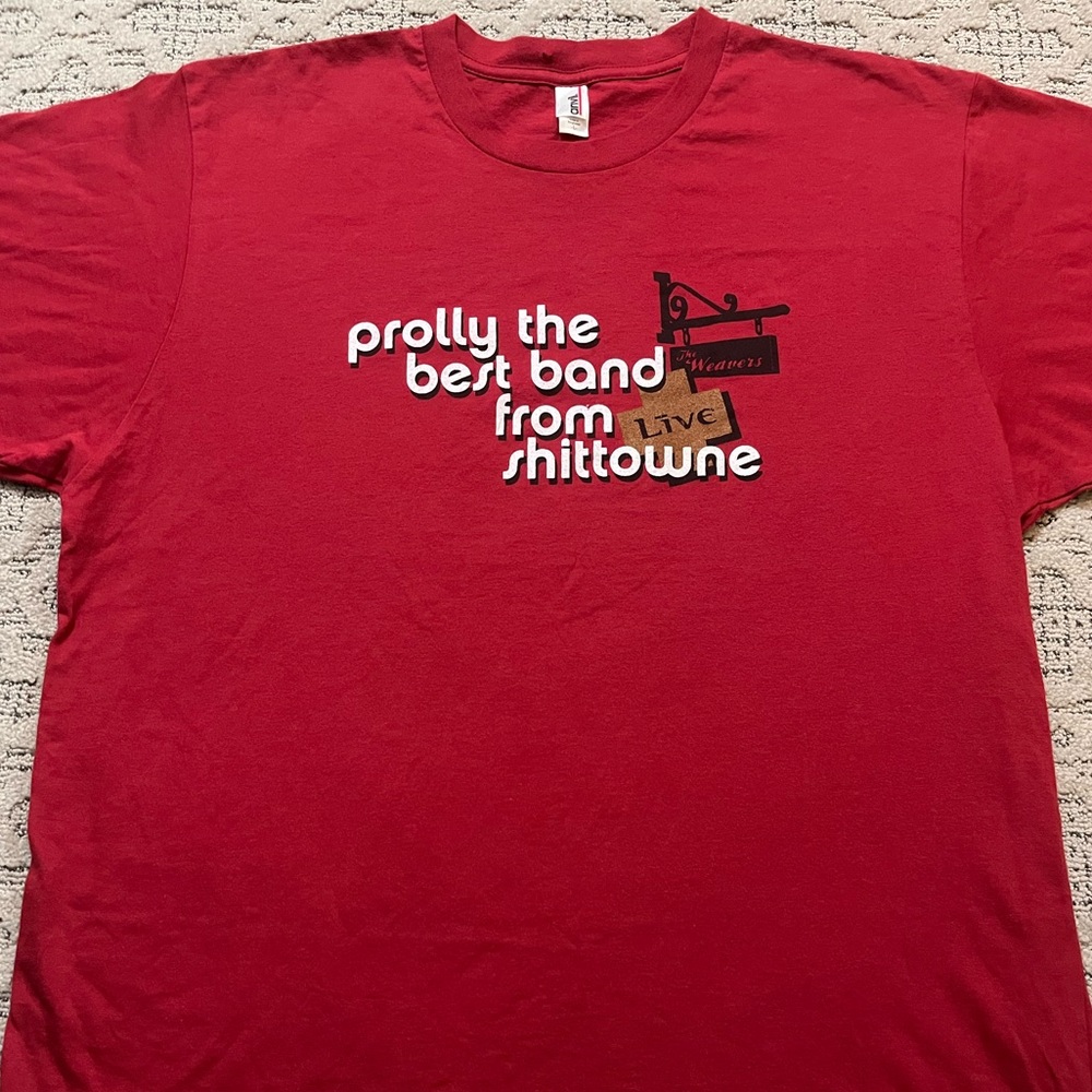 🎸 '06 LIVE Band Ed Kowalczyk Best Band From Shi* Town Weavers York Penn. Red Tee